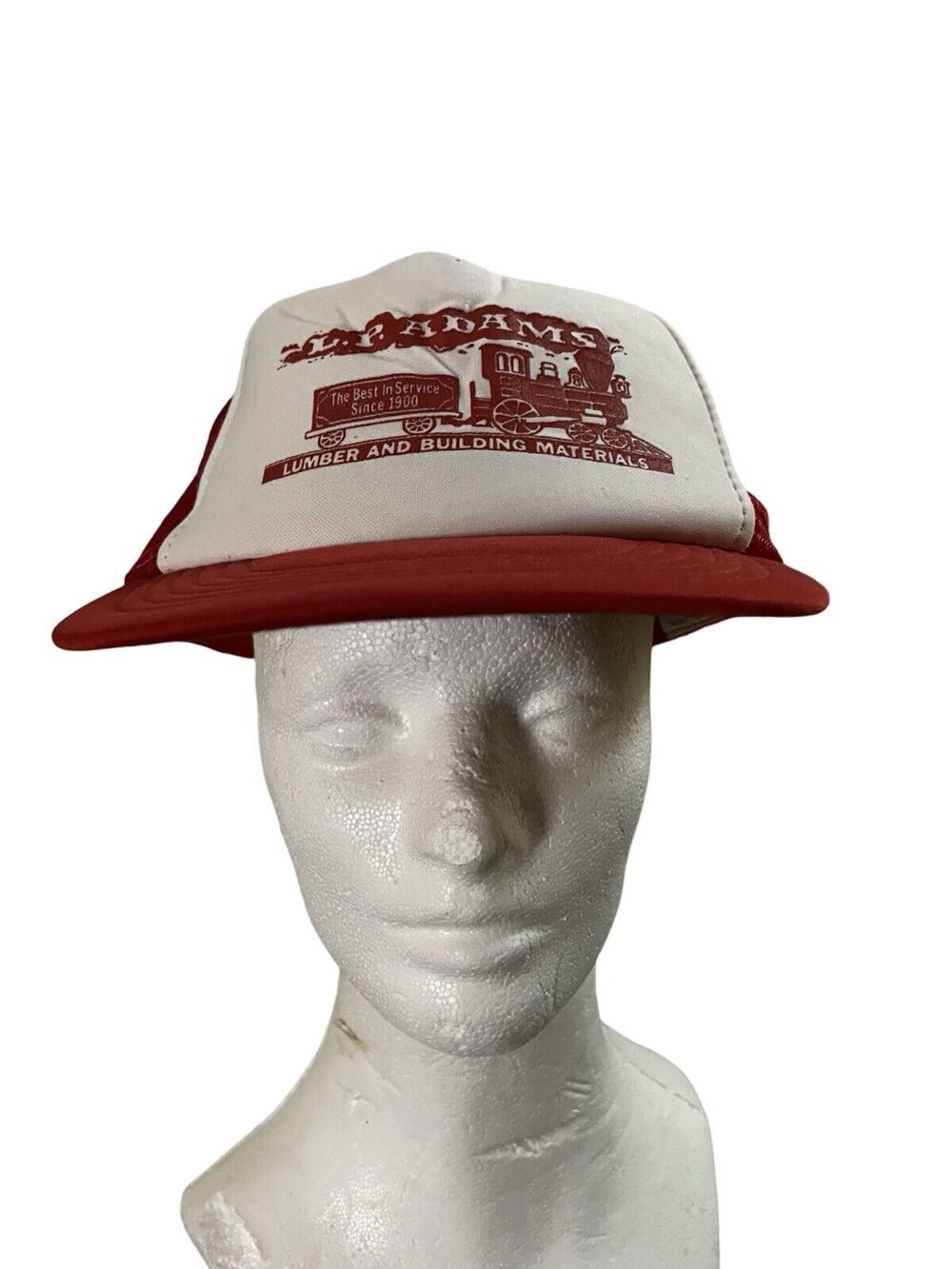 Vintage L.P. Adams Lumber and Building Materials Snapback Trucker Hat